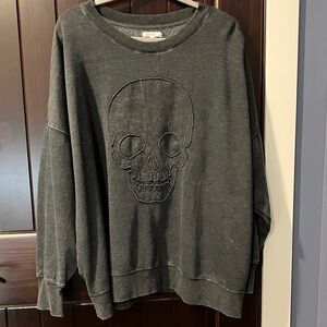 Maurices Skull Sweatshirt NWT